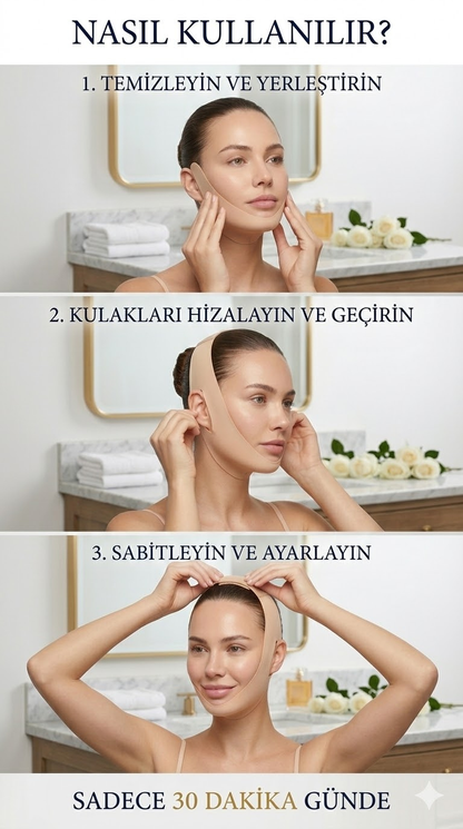 Aura-X Çene ve Yüz Şekillendirici Kolajen Maske